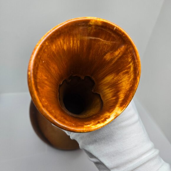 Royal Haeger Ewer, Drip Glaze Brown / Yellow Vase, 1955, USA - Picture 9 of 11